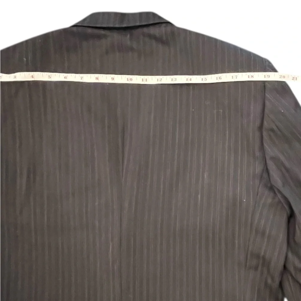 Dolce & Gabbana Mens Black Red Pin Stripe Blazer Jacket Vintage Luxury 36 COA‎